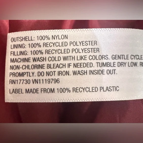 NWOT A New Day Berry Red Puffer Coat - Picture 5 of 6